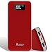 Produktbild Nuobk 20000mAh Externer Akku Power Bank Handy Ladegerät mit Lightning Eingang,Hohe Kapazität Tragbar Ladegerät mit LED-Display (Rot)
