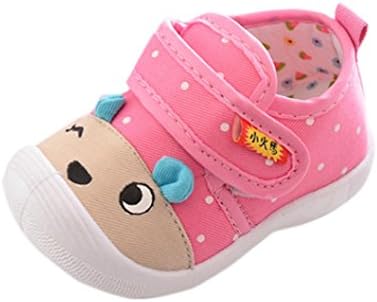 LHWY Shoes Infant Kids Baby Boys Girls Cartoon Anti-Slip Shoes Unisex Newborn Soft Sole Sneakers Walking Toddler Cute (Age 12-18 Month, Pink)
