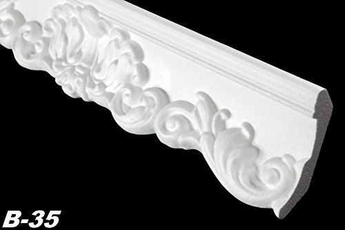 20 Meter Zierleisten Innendekor Dekorprofile Stuck Decke 52x63mm, B-35