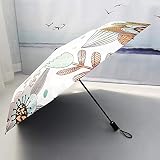 ☂ Niedliche und kreative Erscheinung: Die Schirmoberfläche ist mit niedlichen, einfachen und wunderschönen Mustern bedruckt und schützt vor Wind und Regen.