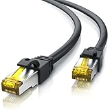 Uplink - 20m CAT.7 Ethernet Gigabit Lan network cable (RJ45) 10 / 100/ 1000 Mbit/s | Patchcable | SF / FTP PIMF Shielding | compatible with CAT.5 / CAT.5e / CAT.6 | Switch / Router/ Modem / Patch panel / Access Point / patch fields | black