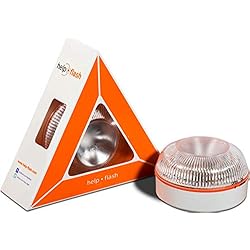 Help flash - Luz de emergencia autónoma - Señal v16 de preseñalización de peligro, homologada DGT