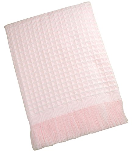 BabyPrem Baby Blanket Shawl Nursery Bedding Waffle Boys Girls Moses Cot PINK