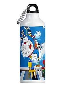 TrendoPrint Doraemon Cartoon Printed Sports Sipper/Water Bottle (600ml) for Gym, Yoga, Kids, Boys, Girls, Brother, Sister, Babies, Baby, Workout, Adults (Suitable for All Age)_SIP-37