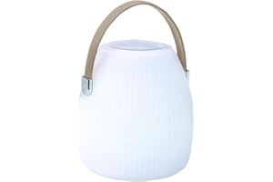 LUMISKY Mini baladeuse musicale bluetooth sans fil LED blanc/multicolore dimmable MINI MAY PLAY H23cm avec télécommande