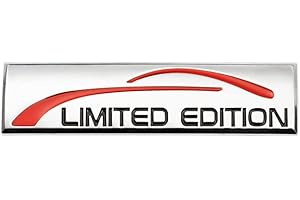 BADGESWELT B291 Limited Edition Emblem Badge auto aufkleber 3D Abzeichen car Sticker Chrom