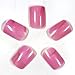 Bling Art False Nails French Manicure Pink - Natural Full Cover Medium Tips UK