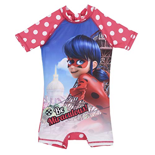 Preisvergleich Produktbild Licensed Miraculous Ladybug Mädchen Badeanzug Gr. 8 Jahre, Rose
