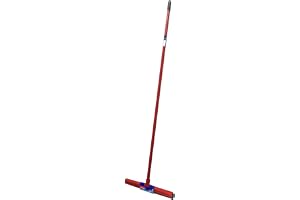 Vileda Floor Wiper Standard 35 CM with a Stick, High water wiping efficiency, Foam, Pack Size 35 X 5 X 42 Cm - Red