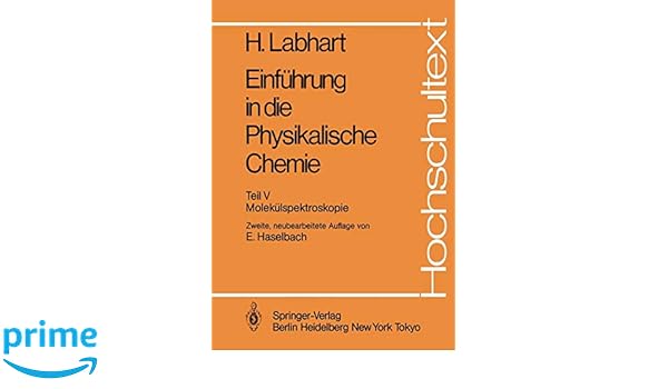 Einführung In Die Physikalische Chemie Teil V - 