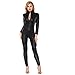 Produktbild Mode Damen Dessous Kunstleder Geöffneter Gabelung Mesh Bodysuit Siamese Jumpsuit Von Dragon868 (Schwarz----Dessous, M)