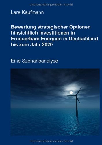 Bewertung strategischer Optionen hinsichtlich Investitionen in Erneuerbare Energien in Deutschland bis zum Jahr 2020
