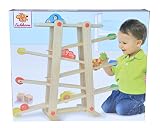 Eichhorn 100002029 – Große Rollbahn aus Holz, 7-teilig, 67x56cm, mit 6 verschiedenen Rollelementen - 4