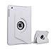 Produktbild Absolute Qualität Apple neues iPad Apple iPad 2 Air / Ipad 6 (2014-15) 360-Grad-Drehung Weiß horizontal & vertikal anzeigen Leder-Abdeckung für Apple neues iPad Apple iPad 2 Air / Ipad 6 (2014-15) von G4GADGET®