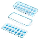 eiswürfelformen 【Stapelfähige und einfache Eisentfernung Pack IKICH 2 Packs Eiswürfelschalen sind platzsparend stapelbar. Die Eiswürfel können dank des weichen TPE-Bodens und der flexiblen PP-Kanten leicht aus den Formen entnommen werden. Drehen Sie die Schale leicht und drücken Sie leicht auf den Boden, um die Eiswürfel herauszunehmen. Sie müssen sich nicht umständlich biegen oder drehen, und es rutschen keine Eiswürfel mehr über Ihre Theke oder den Boden!