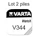 Price comparison product image varta Button Cell Watch Battery Batteries 344 SR1136SW 1.55 V Pack of 2