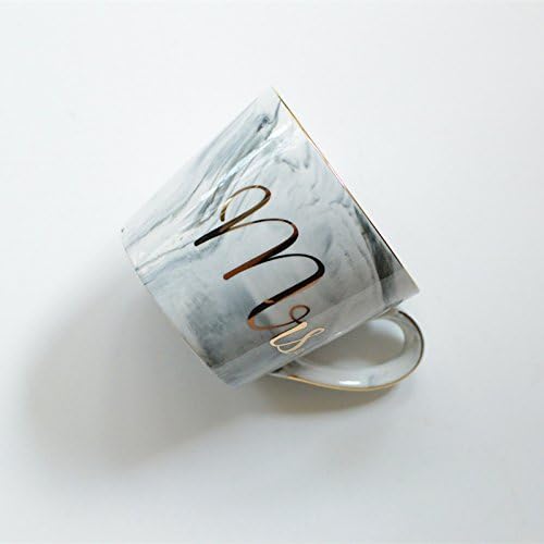 Btftkjbf Small Pottery Nordic Marble Ceramic Mug Cup Cup Coffee Cup English Letters Phnom Penh Couple Cups,B
