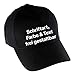 Produktbild Multifanshop Baseballcap mit Individuellem Druck - Vorderseite - (Anpassung von Text, Schriftart, Schriftfarbe, Artikel Farbe) - personalisiert - Wunschtext