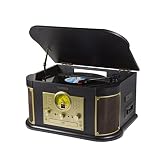 Technaxx TX-103 - Tocadiscos (Corriente alterna, 18 W, DC Motor, Negro,...