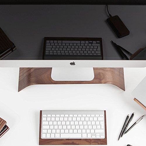 Woodcessories EcoLift Hightower – Ergonomischer Monitorständer aus echtem Holz (Walnuss) - 6