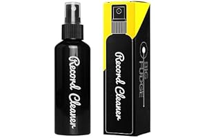 BIG FUDGE Disc Cleaner for Vinyl Records - 100ml - LP Cleaning Fluid Refill Bottle For 4-in-1 Cleaning Kit - With Fine Spray