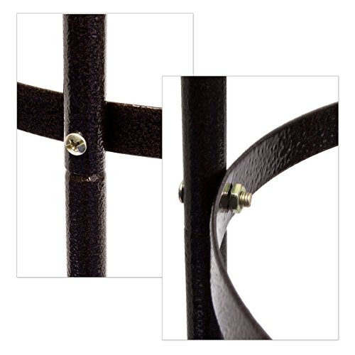 Relaxdays Rankhilfe massives Metall Säulenform 190 cm - 5