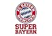 Produktbild FC Bayern München Wandtattoo "Super Bayern" offizielles Lizenzprodukt