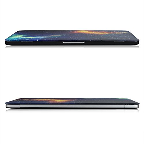 iDOO MacBook Schutzhülle / Hard Case Cover Laptop Hülle [Für 2016 MacBook Pro 13 Zoll mit/ohne Touch Bar und Touch ID: A1706 und A1708] – matt, schwarzer Nebel - 5