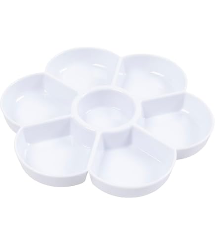 Lot De 12 Plateaux De Peinture Ronds En Acier Inoxydable - 5x5x1,5cm - Pour Artistes Et Maquillage