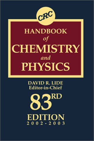 CRC Handbook of Chemistry and Physics, 83rd Edition livre