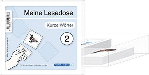 Meine Lesedose 2 - kurze Wörter: 24 Bild-Wort-Karten in Silben.