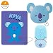 Produktbild GOTH Perhk BTS Geschenkset für ARMY-Kpop BTS Cartoon Mouse Funkmaus mit 2 BTS Mauspad für AMY Cooky RJ Mang Koya Tata Chimmy Shooky(KOYA)