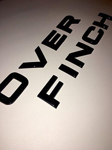 RANGE R OVER Chrome Black Lettering BONNET letters REVERE SPORT BOOT FINCH KHAN