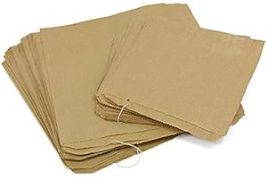 Sabco - 100 Kraft Brown Paper Bags 7x9.5" Ideal For Food, Groceries, Sandwiches, Pick N Mix Sweets, And As Fruit Veg Bags. - Disposable Lunch Bags - Eco Friendly (100, 7 x 9.5")