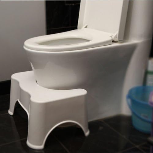 AlayGreen® Non-Slip Bathroom Step Up Stool Relieves Constipation Piles And Bloating Naturally , Comfortable Aid-One Size Fits All Toilets- Strong And Durable Construction, Rubber Non Slip Foot Grips