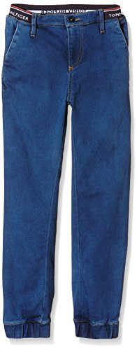 TOMMY HILFIGER KIDS Boys' Jogger Abbstr Jeans, Blue, 14