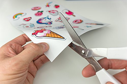 SKULLPAPER Magnetfolie weiß für alle metallischen Oberflächen – 10 Bögen A4 für Inkjet Tintenstrahldrucker - 5
