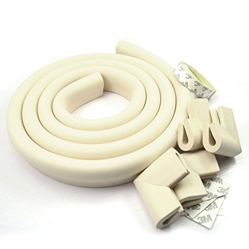 JNTworld Glass Table Edge Guard Baby Protector +4 Corner Soft Non-toxic and Environmentally Friendly