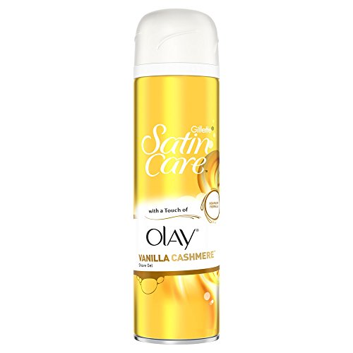 Gillette Satin Care and Olay Vanilla Cashmere Women's Shaving Gel, 200 ml