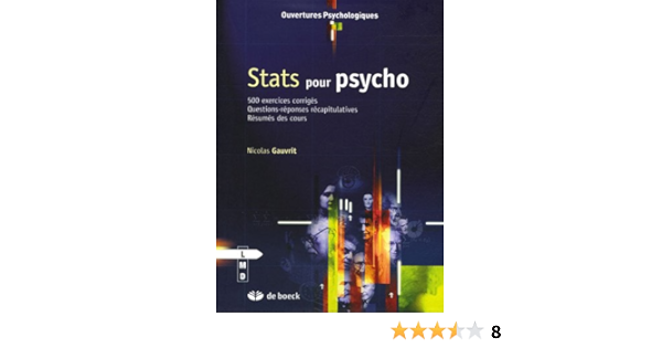 Amazon Fr Stats Pour Psycho Gauvrit Nicolas Livres