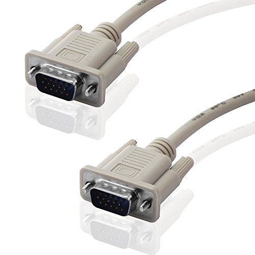 "BestPlug" 2 Meter D-SUB Kabel / S-VGA Stecker auf S-VGA Stecker / HD / Grau