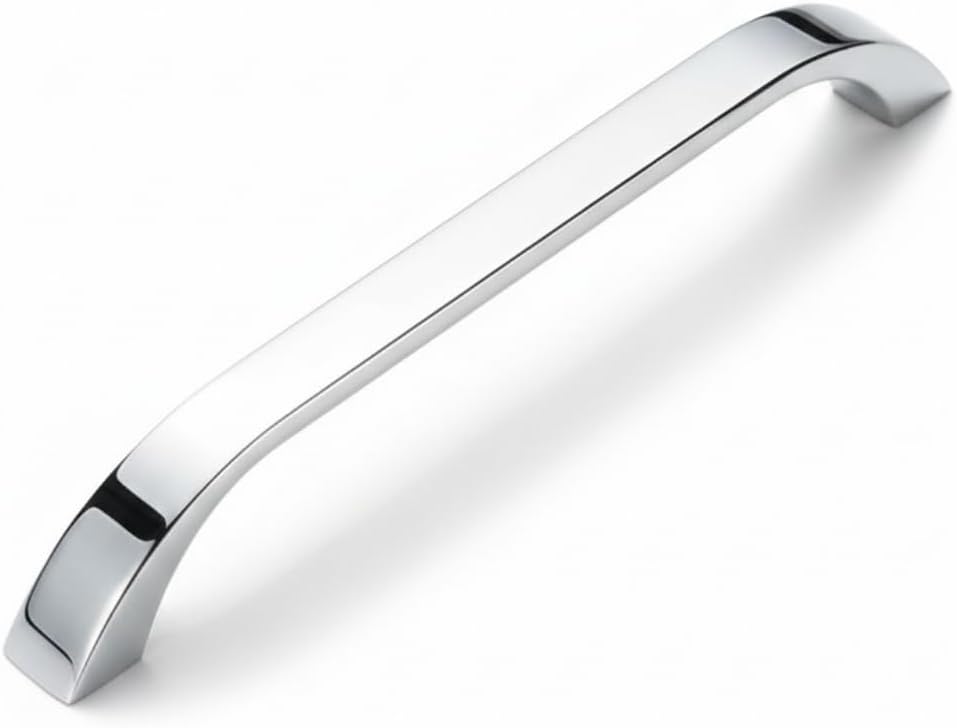 Göksu Krom Metal Mutfak Dolap Kulpları, Çekmece Kapak Kulbu, Mobilya Kulp (160 mm, Adet, 1)