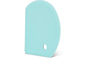 LAZYMI Corne Patisserie Silicone Flexible, Grand (15.2×10.9CM) Coupe-pâte à Pâtisserie Polyvalent Antiadhésif Coupe Pate de Qualité Alimentaire pour la Cuisson du Pain Faisant la Pizza (Vert mint, 1)