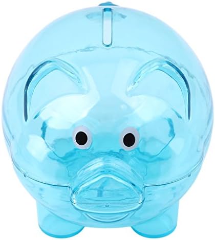 Albeey Plain Piggy Bank in Gift Box Coin Money Piggy Bank (blue)