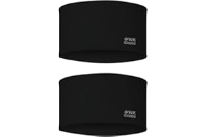 ‎WK IEASON WK IEASON 2 Stück Sport-Stirnband für Männer und Frauen, elastisches, breites Stirnband für Laufen, Radfahren, Yoga, dominieren Sie Ihren Wettbewerb - Performance Stretch & Feuchtigkeitstransport