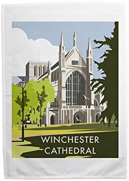 Dave Thompson Winchester Cathedral' Print Tea Towel, multicolour, 70 x 46 cm
