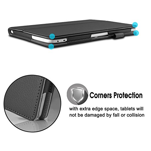 Artizlee 10 Zoll Tablet PC ATL-21 Hülle Case- Infiland Slim Fit Folio PU-lederne dünne Kunstleder Schutzhülle Cover Tasche für 10.1″ Android Tablet-PC Inklusive Artizlee 10 Zoll (10.1″) Tablet PC ATL-211024×600, WEW-1 10,1″ Zoll Pad Tablet PC, 2016 Newest DHL Metal Tablet PC ( Überprüfen Sie bitte die Details der kompatibelen Tablet-Modell-Liste in Produktbeschreibung)(Schwarz) - 7