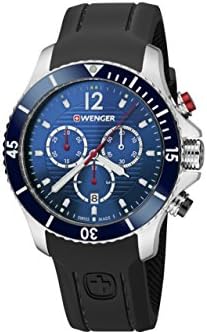 WengerWegner Unisex Chronograph Quartz Watch with Silicone Strap 01.0643.110