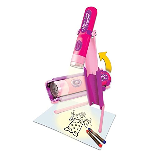 Märchenwelt Zeichenprojektor mit 6 verschiedenen Motiven in pink - Märchen Wandprojektor mit 6 verschiedenen Motiven