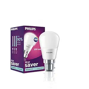 PHILIPS Base B22 2.7-Watt LED Bulb (Pack of 4, Cool Day Light, White)